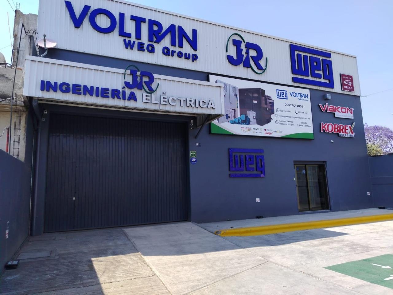 Fachada de JR Ingeniería Eléctrica en Puebla